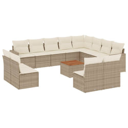 VidaXL 3224371 banc de jardin Rotin, Acier, Bois d'acacia