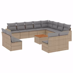 VidaXL 3224372, Gris clair, Rotin, Acier, Bois d'acacia, 110 kg, Adultes et enfants, 550 mm, 550 mm