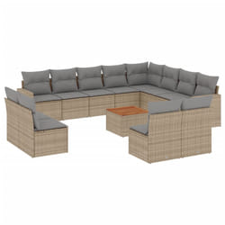 VidaXL 3224372 banc de jardin Rotin, Acier, Bois d'acacia
