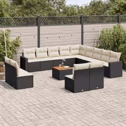 VidaXL 3224376 banc de jardin Rotin, Acier, Bois d'acacia