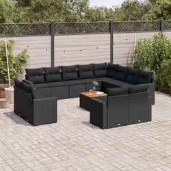 VidaXL 3224389 banc de jardin Rotin, Acier, Bois d'acacia