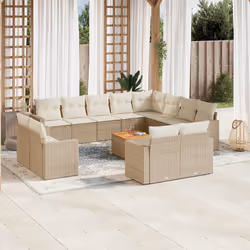 VidaXL 3224392 banc de jardin Rotin, Acier, Bois d'acacia