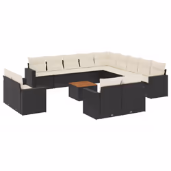 VidaXL 3224397, Crème, Rotin, Acier, Bois d'acacia, 110 kg, Adultes et enfants, 550 mm, 550 mm