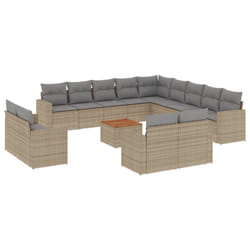 VidaXL 3224400 banc de jardin Rotin, Acier, Bois d'acacia