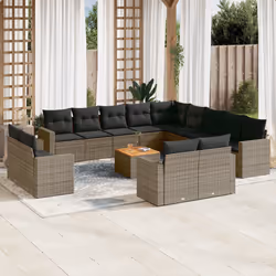 VidaXL 3224401 banc de jardin Rotin, Acier, Bois d'acacia