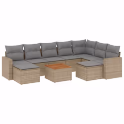 VidaXL 3224407, Gris clair, Rotin, Acier, Bois d'acacia, 110 kg, Adultes et enfants, 550 mm, 550 mm