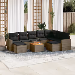 VidaXL 3224408 banc de jardin Rotin, Acier, Bois d'acacia