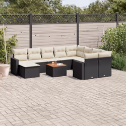 VidaXL 3224411 banc de jardin Rotin, Acier, Bois d'acacia