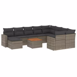 VidaXL 3224415, Gris foncé, Rotin, Acier, Bois d'acacia, 110 kg, Adultes et enfants, 550 mm, 550 mm