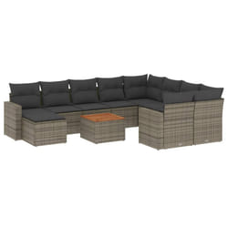 VidaXL 3224415 banc de jardin Rotin, Acier, Bois d'acacia