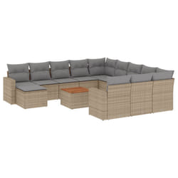 VidaXL 3224428 banc de jardin Rotin, Acier, Bois d'acacia
