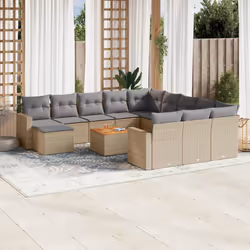 VidaXL 3224428 banc de jardin Rotin, Acier, Bois d'acacia