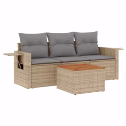 VidaXL 3224435, Gris clair, Rotin, Acier, Bois d'acacia, 110 kg, Adultes et enfants, 550 mm, 550 mm