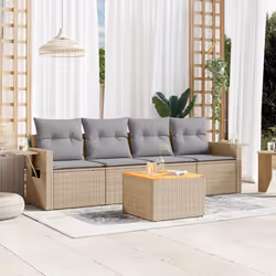 VidaXL 3224442 banc de jardin Rotin, Acier, Bois d'acacia