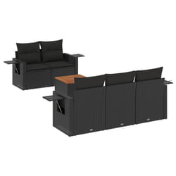 VidaXL 3224445 banc de jardin Rotin, Acier, Bois d'acacia