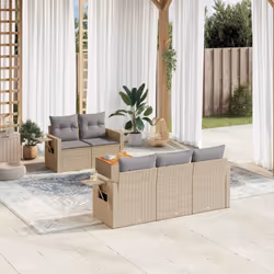 VidaXL 3224449 banc de jardin Rotin, Acier, Bois d'acacia