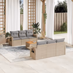 VidaXL 3224456 banc de jardin Rotin, Acier, Bois d'acacia