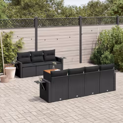 Cet ensemble de canapés de jardin est le complément parfait de votre arrière-cour, terrasse ou patio, offrant un espace confo ...