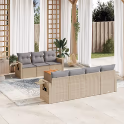 VidaXL 3224470 banc de jardin Rotin, Acier, Bois d'acacia