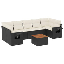VidaXL 3224474 banc de jardin Rotin, Acier, Bois d'acacia