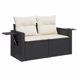 VidaXL 3224474 banc de jardin Rotin, Acier, Bois d'acacia - Vue supplémentaire 6