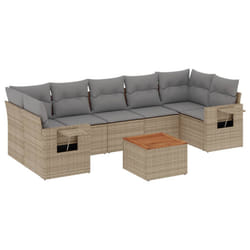 VidaXL 3224477 banc de jardin Rotin, Acier, Bois d'acacia