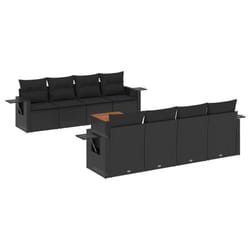 VidaXL 3224480 banc de jardin Rotin, Acier, Bois d'acacia