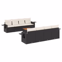 VidaXL 3224481, Crème, Rotin, Acier, Bois d'acacia, 110 kg, Adultes et enfants, 550 mm, 550 mm