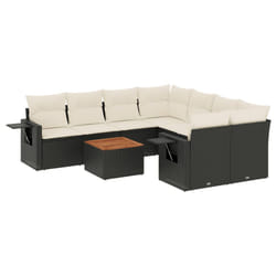 VidaXL 3224488 banc de jardin Rotin, Acier, Bois d'acacia