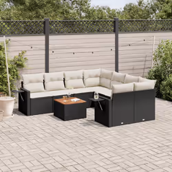 VidaXL 3224488 banc de jardin Rotin, Acier, Bois d'acacia