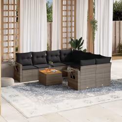 VidaXL 3224492 banc de jardin Rotin, Acier, Bois d'acacia
