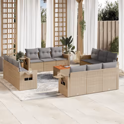 VidaXL 3224498 banc de jardin Rotin, Acier, Bois d'acacia