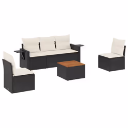 VidaXL 3224502, Crème, Rotin, Acier, Bois d'acacia, 110 kg, Adultes et enfants, 550 mm, 550 mm