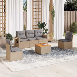 VidaXL 3224505 banc de jardin Rotin, Acier, Bois d'acacia