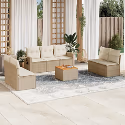 VidaXL 3224518 banc de jardin Rotin, Acier, Bois d'acacia