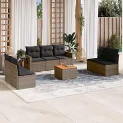VidaXL 3224520 banc de jardin Rotin, Acier, Bois d'acacia