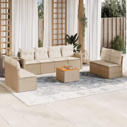 VidaXL 3224525 banc de jardin Rotin, Acier, Bois d'acacia