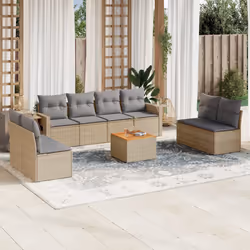 VidaXL 3224526 banc de jardin Rotin, Acier, Bois d'acacia