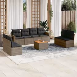 VidaXL 3224527 banc de jardin Rotin, Acier, Bois d'acacia