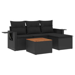 VidaXL 3224529 banc de jardin Rotin, Acier, Bois d'acacia