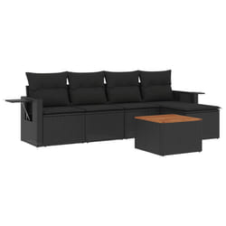 VidaXL 3224536 banc de jardin Rotin, Acier, Bois d'acacia