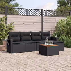 VidaXL 3224536 banc de jardin Rotin, Acier, Bois d'acacia