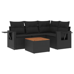 VidaXL 3224543 banc de jardin Rotin, Acier, Bois d'acacia