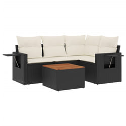VidaXL 3224544 banc de jardin Rotin, Acier, Bois d'acacia