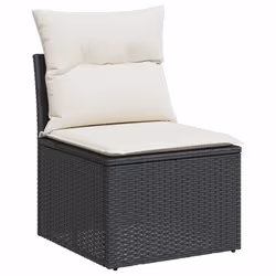 VidaXL 3224544 banc de jardin Rotin, Acier, Bois d'acacia - Vue supplémentaire 5