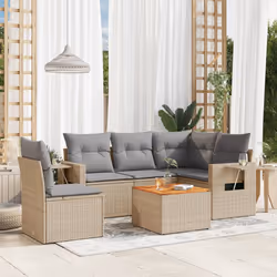 VidaXL 3224554 banc de jardin Rotin, Acier, Bois d'acacia