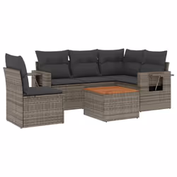 VidaXL 3224555, Gris foncé, Rotin, Acier, Bois d'acacia, 110 kg, Adultes et enfants, 550 mm, 550 mm