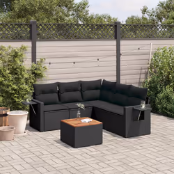 VidaXL 3224557 banc de jardin Rotin, Acier, Bois d'acacia
