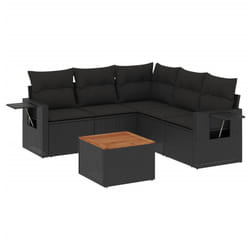 VidaXL 3224564 banc de jardin Rotin, Acier, Bois d'acacia