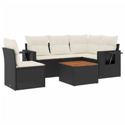 VidaXL 3224565 banc de jardin Rotin, Acier, Bois d'acacia